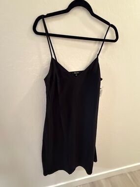 Madewell NWT Black Slip Dress size 6